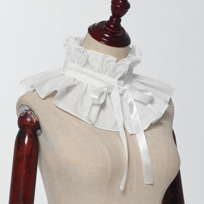 Rüschenkragen im viktorianischen Stil aus Polyester-Seide