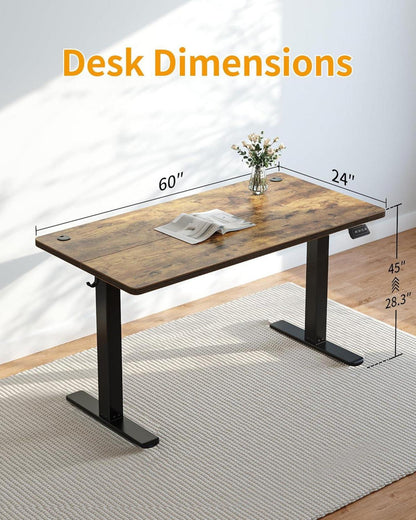 Höhenverstellbarer Elektrischer Schreibtisch 152x60cm