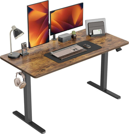 Höhenverstellbarer Schreibtisch 140x60cm Elektrisch Stehpult