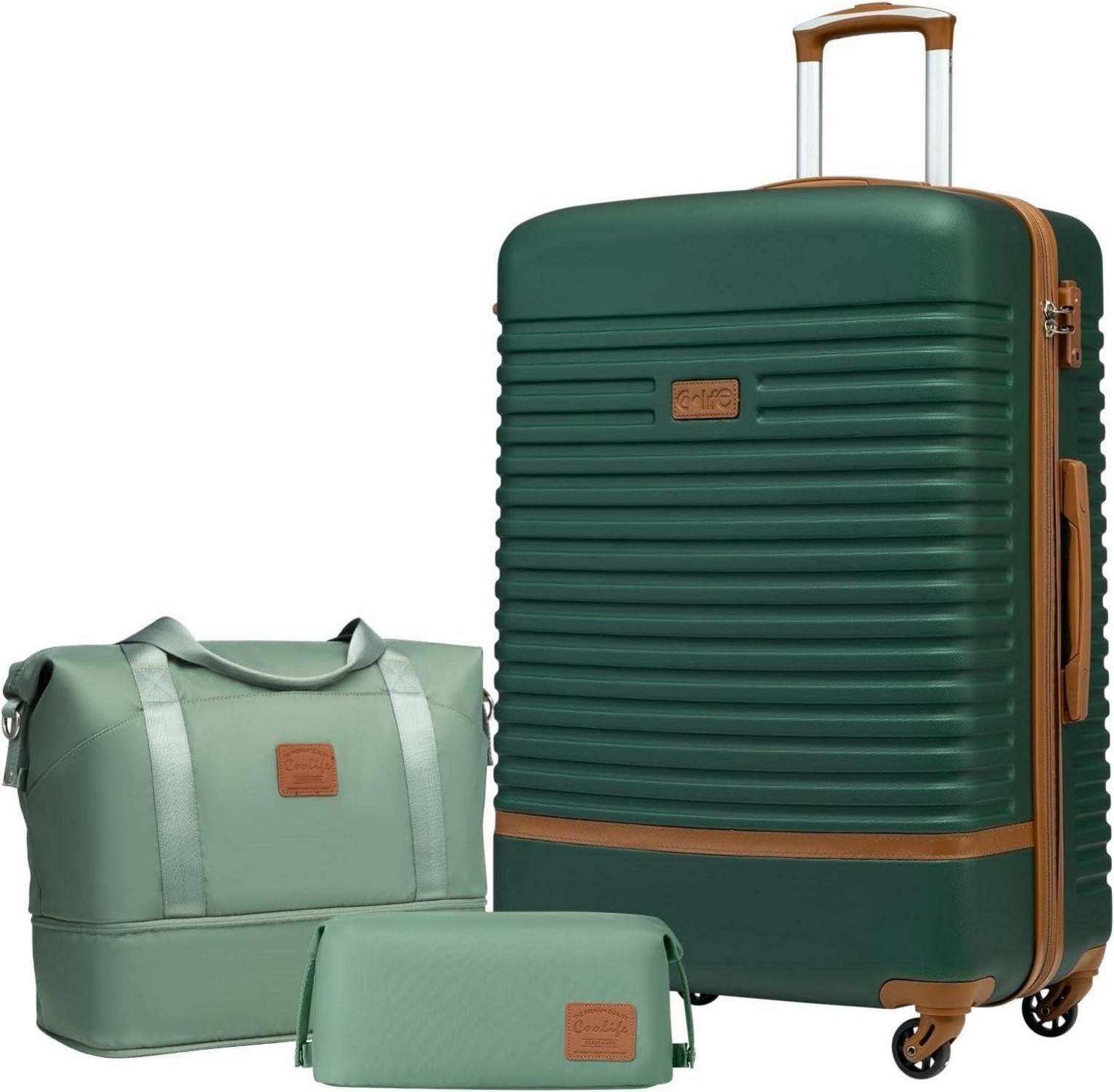 Koffer Set ABS Hartschale 4 Rollen TSA Schloss 3tlg