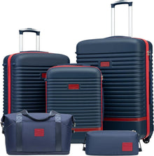 Hartschalen Koffer Set 5tlg mit Rollen und TSA-Schloss