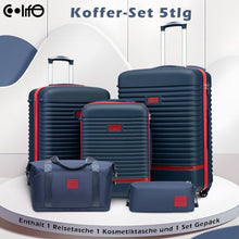 COOLIFE Hartschalen Kofferset 5tlg TSA Schloss 4 Rollen