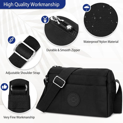 Kleine Umhängetasche Damen Crossbody Bag Verstellbarer Schultergurt