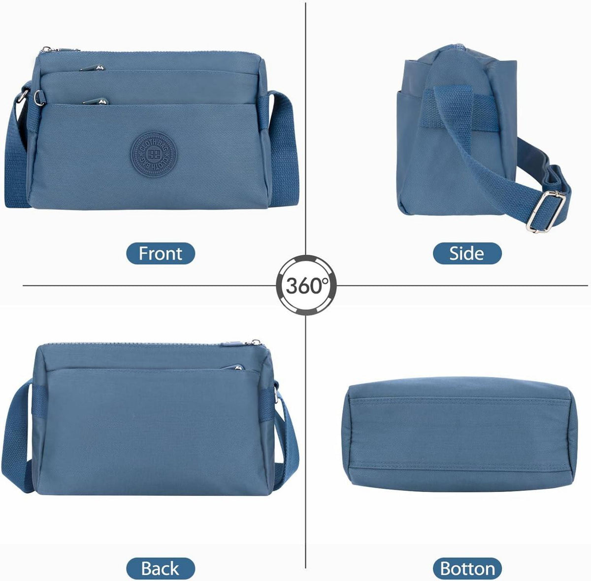 Kleine Umhängetasche Damen Crossbody Bag Verstellbarer Schultergurt