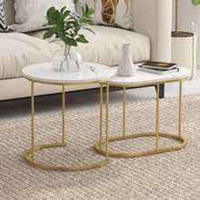 Satztische Wohnzimmer 2er Set Beistelltisch Metallgestell