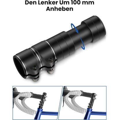 Lenkererhöhung Fahrrad Aluminium 28.6mm Vorbau Verstellbar