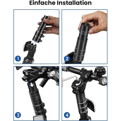Lenkererhöhung Fahrrad Aluminium 28.6mm Vorbau Verstellbar