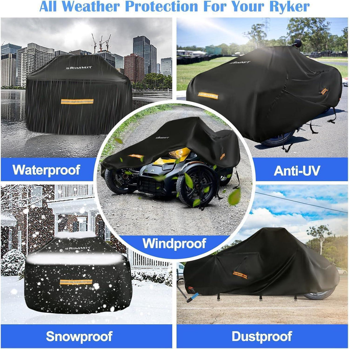 Wasserdichte Can-Am Ryker Abdeckung – Vollschutz für 600/900 Modelle