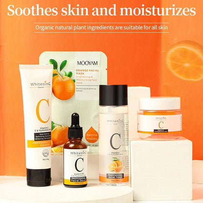 Vitamin C 5-tlg Hautpflege Set für Frauen Feuchtigkeit