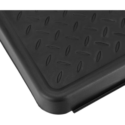 Schuhabtropfschale 6er Set 35x27 cm Schwarz, Schuhwanne mit