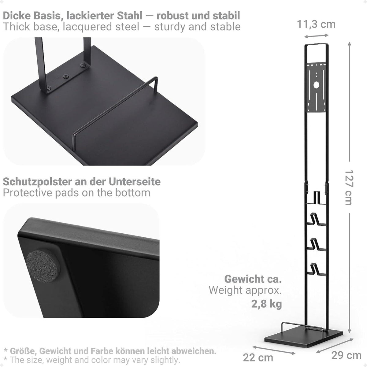 Staubsauger Ständer für Dyson V15s V12 V11 V10 V8 V7 V6 Schwarz