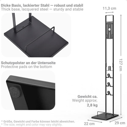 Staubsauger Ständer für Dyson V15s V12 V11 V10 V8 V7 V6 Schwarz