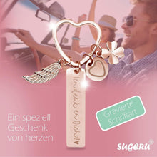 Herz Schlüsselanhänger personalisiert | Geschenk für Frauen & Mama