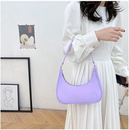 Aucuu Umhängetasche Damen Handtasche Nylon Retro Y2k Fashion Unterarmtasche