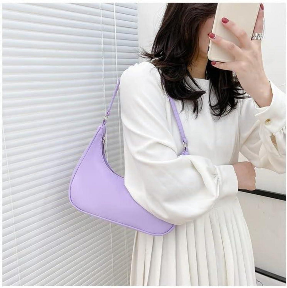 Damen Umhängetasche Nylon Retro Y2k Fashion Handtasche mit
