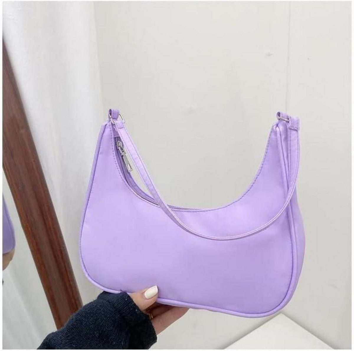 Aucuu Umhängetasche Damen Handtasche Nylon Retro Y2k Fashion Unterarmtasche