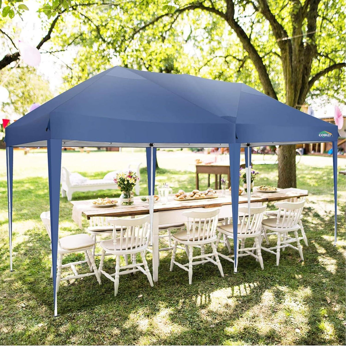Faltpavillon 3x6 Wasserdicht Winterfest Pop Up Pavillon 6 Seitenwände