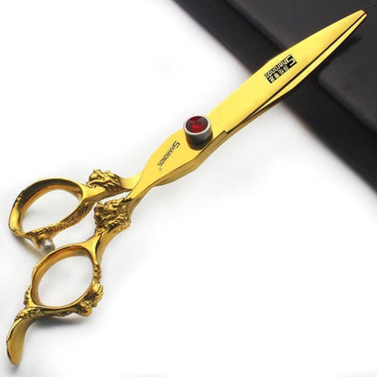 Professionelle Haarschere 6/7 Zoll mit Saphir & Ausdünnschere