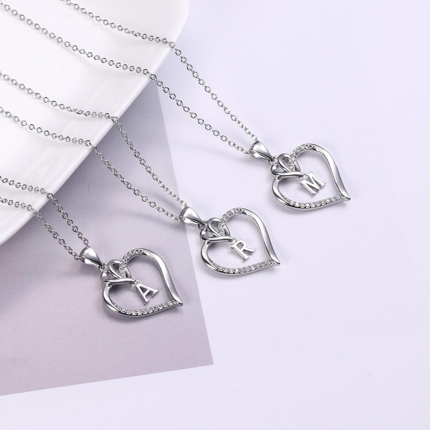Valentinstag Geschenk: Kette Herz Halskette 14K Gold Zirkonia