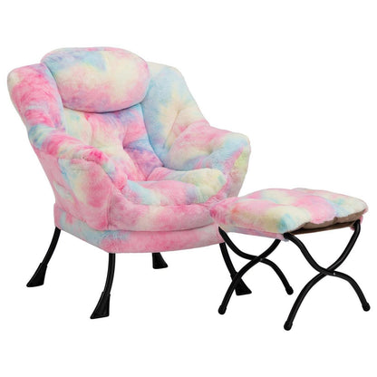 Ohrensessel mit Hocker – Bequemer Lesesessel für Wohnzimmer