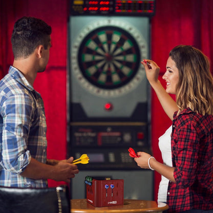 CyeeLife Dart Halter Wandhalterung 12 Dartpfeile Set für