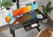 Höhenverstellbarer Schreibtisch 140x60 cm Elektrisch Schwarz