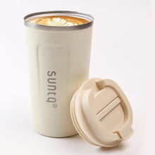 SUNTQ Edelstahl Kaffeebecher to go Thermobecher Doppelwand Isoliert