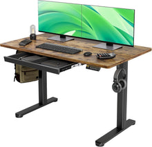 Höhenverstellbarer Schreibtisch mit Schublade, Elektrisch, 120x60