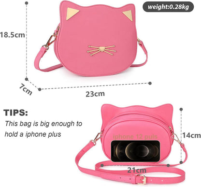 Katze Geldbörse Anime Muster Mädchen Geschenke Fucsia