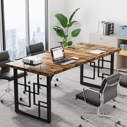 Industriedesign Schreibtisch Holz Metall 160x80x75 cm