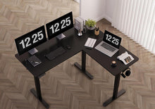 Höhenverstellbarer Eckschreibtisch L-Form 160x140cm