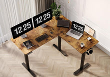 Höhenverstellbarer Eckschreibtisch 160x140cm Dual-Motor
