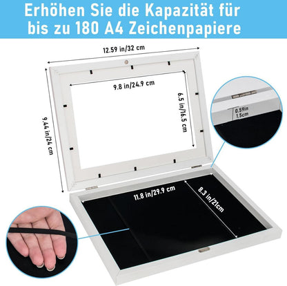 Bilderrahmen für Kinderzeichnungen A4 weiß 3er Set