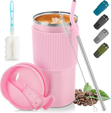 Isolierbecher 450ml Kaffeebecher to Go auslaufsicher mit Deckel