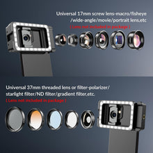 Objektiv Adapter 17mm/37mm Gewinde Handy Filmlampe