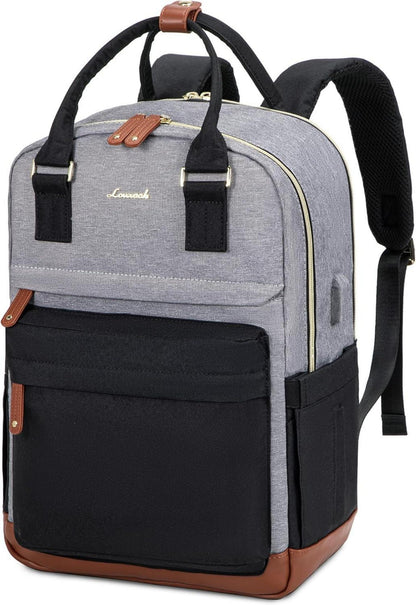 Schulrucksack LOVEVOOK für Mädchen mit Laptopfach in Schwarz