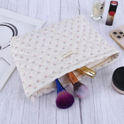 TIAASTAP 3-teiliges Reise Kosmetiktaschen Set Blumenmuster Aesthetic Beauty