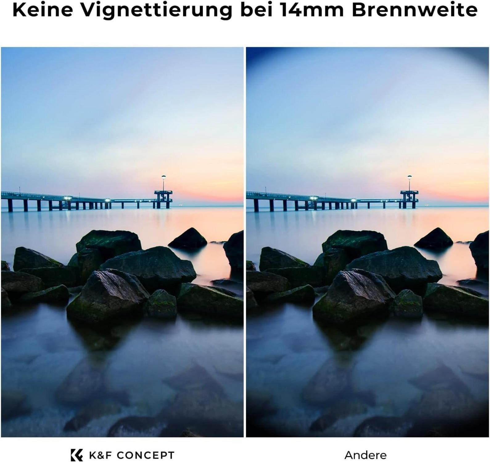 K&F Concept Nano K-Serie ND Filter 49mm Variabler Graufilter ND2-ND2000