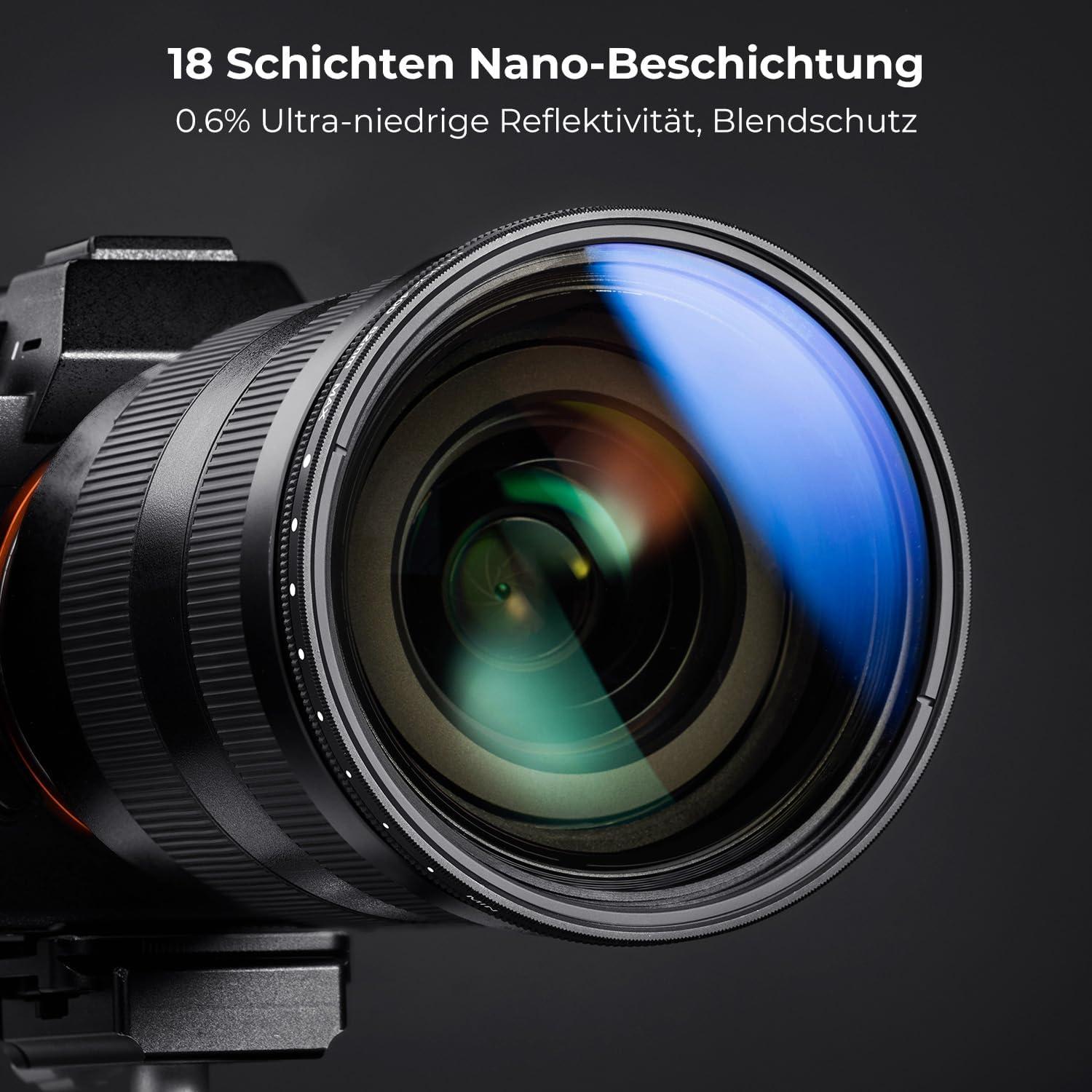 77mm Variabler ND Filter ND2-ND2000 für Langzeitbelichtung
