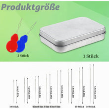 90 Nähnadeln mit großem Öhr – 8 Größen & Einfädler Set
