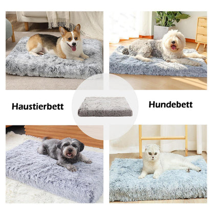 Flauschiges Hundebett 120x80x10cm – Orthopädisches Hundesofa Rosa