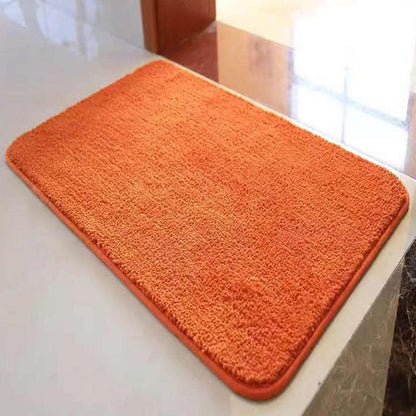 Rutschfester Badteppich Flauschig Orange 110 x 180 cm