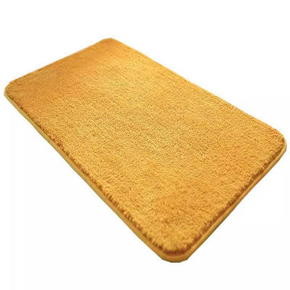 Rutschfester Badteppich Flauschig Gelb 120x160 cm