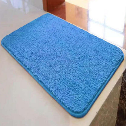 Rutschfester Badteppich Flauschig Säureblau 100x150 cm