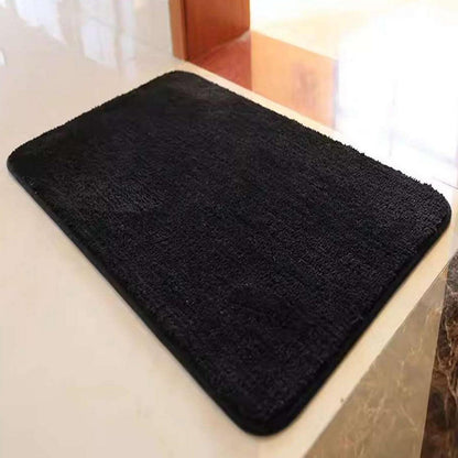 Rutschfester Badezimmerteppich Schwarz 90x120 cm – Flauschig & Saugfähig