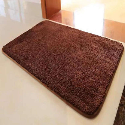 Rutschfester Badezimmerteppich Braun, 80 x 110 cm, Wasserabsorbierend