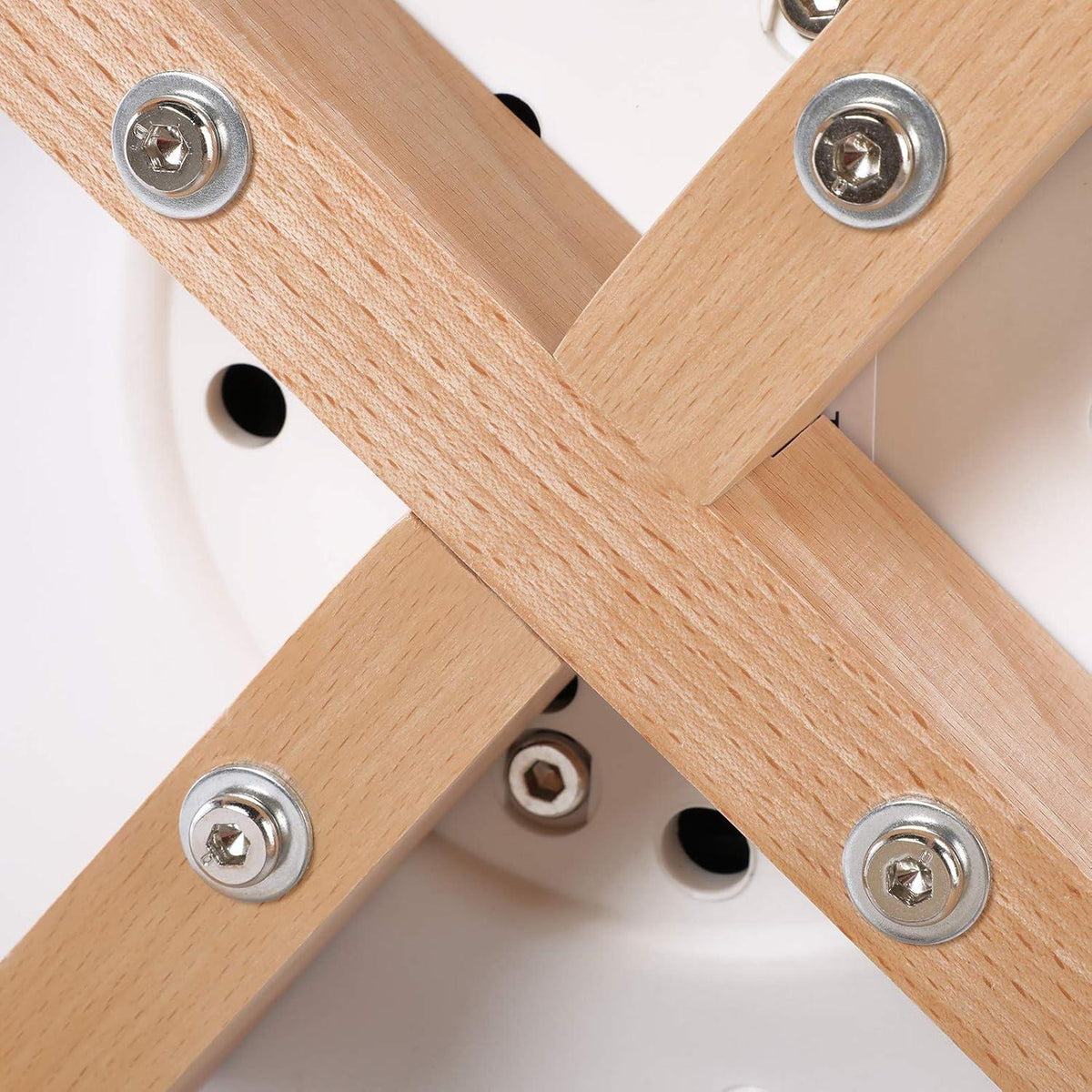 Weißer Esstisch mit 6 Stühlen – 110cm Essgruppe für Küche/Wohnzimmer