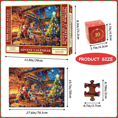 Adventskalender Puzzle 1008 Teile für Erwachsene und Kinder