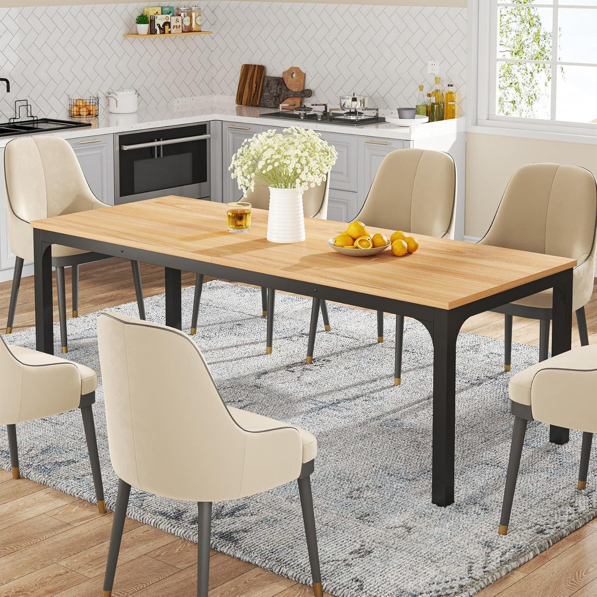 Industrietisch Esstisch 200x70cm für 6-8 Personen