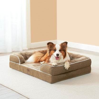 Orthopädisches Hundebett XL mit Memory Foam, waschbar, wasserdicht